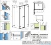 Radaway Arta Kds II kabina 100x90cm prawa szkło przejrzyste 386521-03-01L+1386103-03-01+386111-03-01